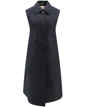 Marni Single-Breasted Coats - Blue
