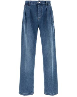 Marine Serre Wide Jeans - Azul