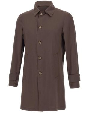 Barba Napoli Single-Breasted Coats - Brown