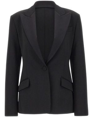 ANDAMANE Jassen ,Zwart ,Wol Bianca Tuxedo Blazer