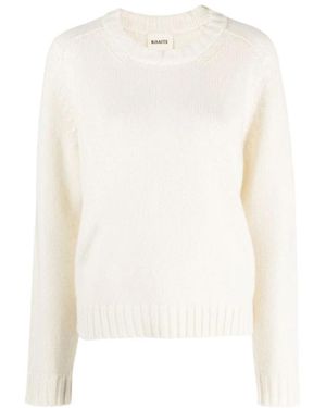 KHAITE Cashmere Knitwear - Blanco