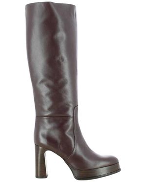 Zinda Schoenen ,Bruin ,2460 Hoge Laarzen