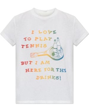 Mother Tops ,Katoen Boxy Goodie Goodie T-Shirt - Wit