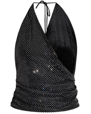 Balmain Sleeveless Tops - Black