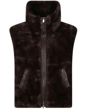 Pinko Glossinia Kunstpelzweste - Schwarz