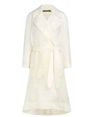 KARL LAGERFELD Belted Coats - Blanco