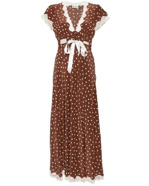 RIXO London Maxi Jurken - Bruin