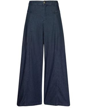 Elena Miro Wide Trousers - Blue