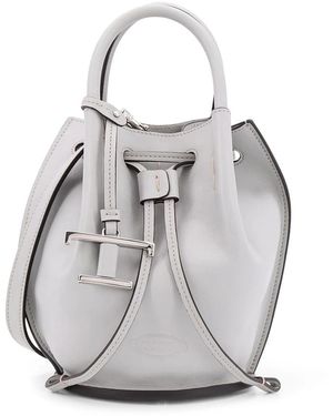 Tod's Buz Mini Bucket Bag - Grey