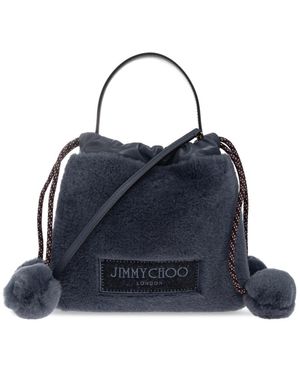 Jimmy Choo Tassen ,Blauw ,Leer Drawstring Pouch