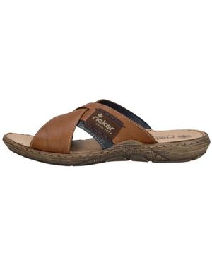 Rieker Flip Flops - Marron