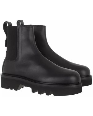 Furla Chelsea Boots Mit Lederfinish - Schwarz