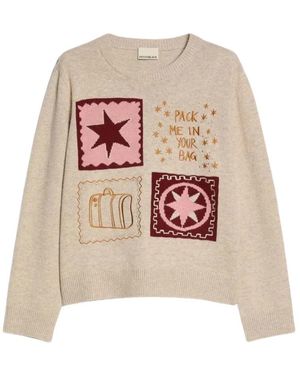 Pennyblack Truien & Vesten ,Wol Disco Sweater - Wit