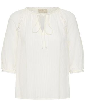 Cream Blouses - Bianco