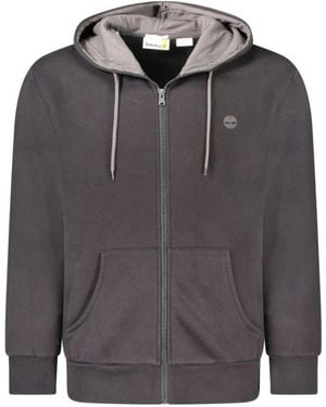 Timberland Schwarzer Baumwoll-Kapuzenpullover - Grau