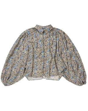 Munthe Overhemden ,Veelkleurig ,Shirts - Grijs