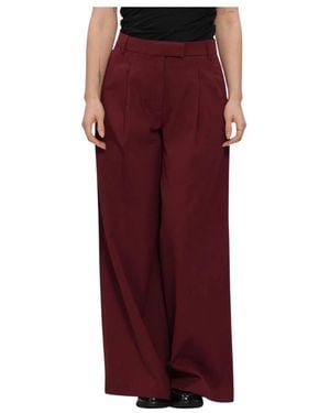 SELECTED Broeken ,Rood ,Katoen Slwextra Wide Hw Thilde Pant