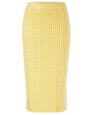 Marc Cain Gelbes stilvolles kleid