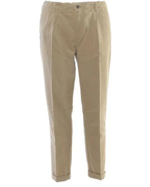 40weft Broeken ,Katoen Joec Regular Slim Chino - Naturel
