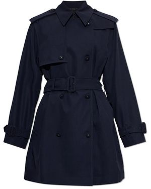 Burberry Latchmere Woll-Trenchcoat - Blau