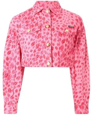 Just Cavalli Denim Jackets - Pink