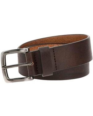 Guess Lässiger Vintage Gürtel Aus Echtem Leder - Braun