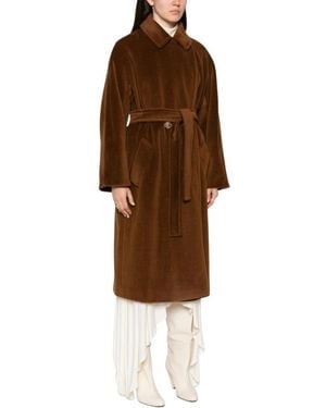 Marella Belted Coats - Brown