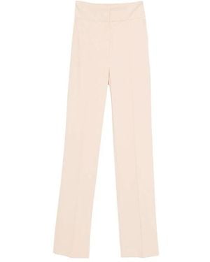 Elisabetta Franchi High-Waisted Flared Trousers - White
