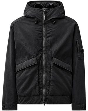 C.P. Company Jassen ,Zwart ,Polyester Chrome-R Goggle Jacket