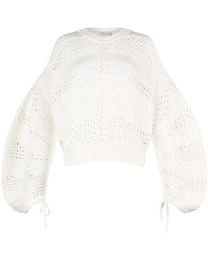 Liu Jo Round-Neck Knitwear - White