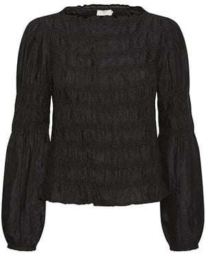 Cream Blouses - Black