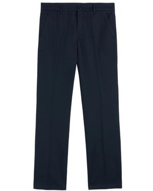 Trussardi Broeken ,Blauw ,Katoen Aviator Fit Katoenen Broek