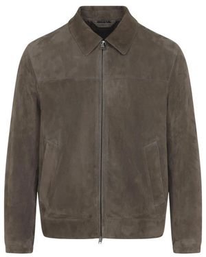 Brioni Shirt Collar Blouson - Grijs