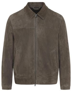 Brioni Leather Jackets - Gris