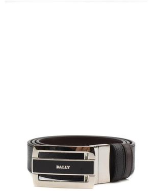 Bally Accessoires ,Zwart ,Leer Luxe Leren Riem