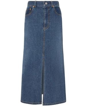 Sacai Denim Skirts - Blue