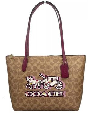 COACH Tote Bags - Brown