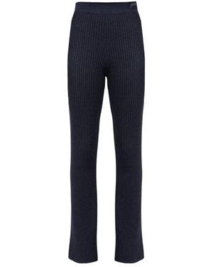 Pinko Broeken ,Blauw ,Leer Wide Broeken