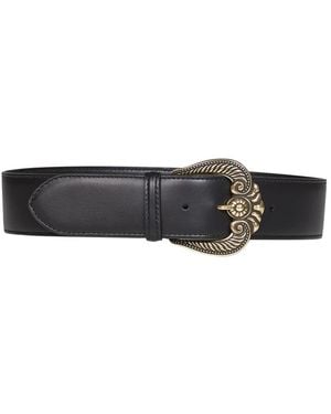 Etro Accessoires ,Zwart ,Leer Riemen