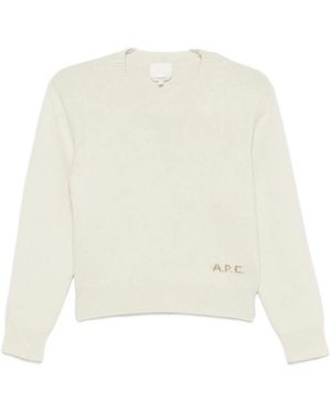 A.P.C. Round-Neck Knitwear - Blanco