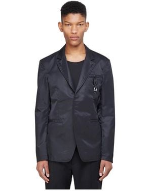 1017 ALYX 9SM Moderne Nylon Blazer Met Achtbaan Gesp - Blauw