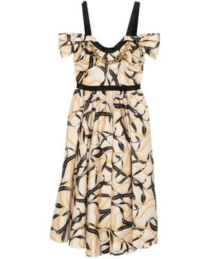 Elisabetta Franchi Midi Dresses - Metallic
