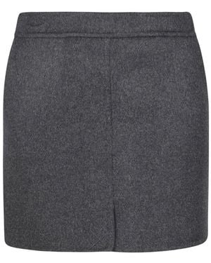 Semicouture Elegante Ilaria Gonna Jurk - Grijs