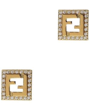 Fendi Stud Ohrringe Juwel Frau - Mettallic