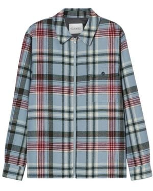 Closed Hemdjacke Aus Wolle Mit Reißverschluss - Blau