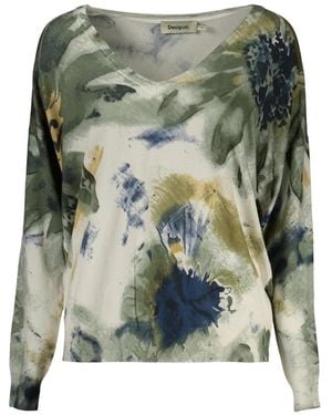 Desigual Truien & Vesten ,Groen ,Coldbotanic Jersey