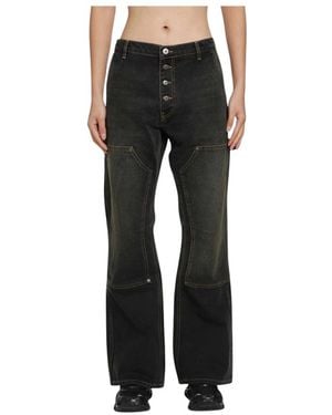 Off-White c/o Virgil Abloh Wide Jeans - Black