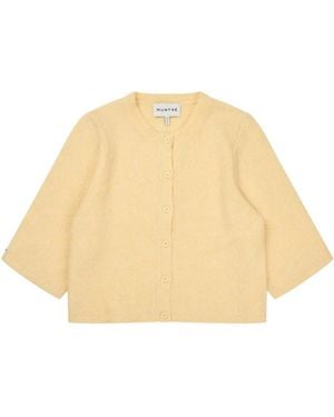 Munthe Truien & Vesten ,Geel ,Roxas Cardigan - Naturel