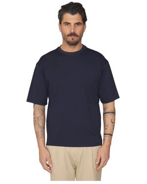 Heskimo No Iron Silk T-Shirt - Blau