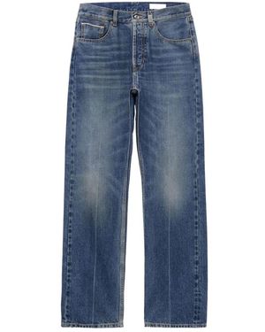 McQueen Jeans ,Blauw ,Denim Straight Leg Denim Jeans